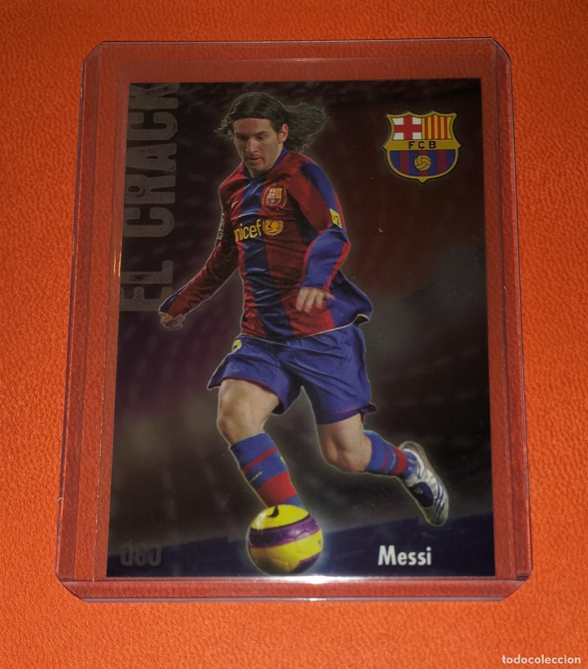 Cartes &agrave; collectionner de Football: 80 LIONEL MESSI EL CRACK BRILLO LISO PUNTAS CUADRADAS CARD FC BARCELONA MUNDICROMO 2008 2009 08 09