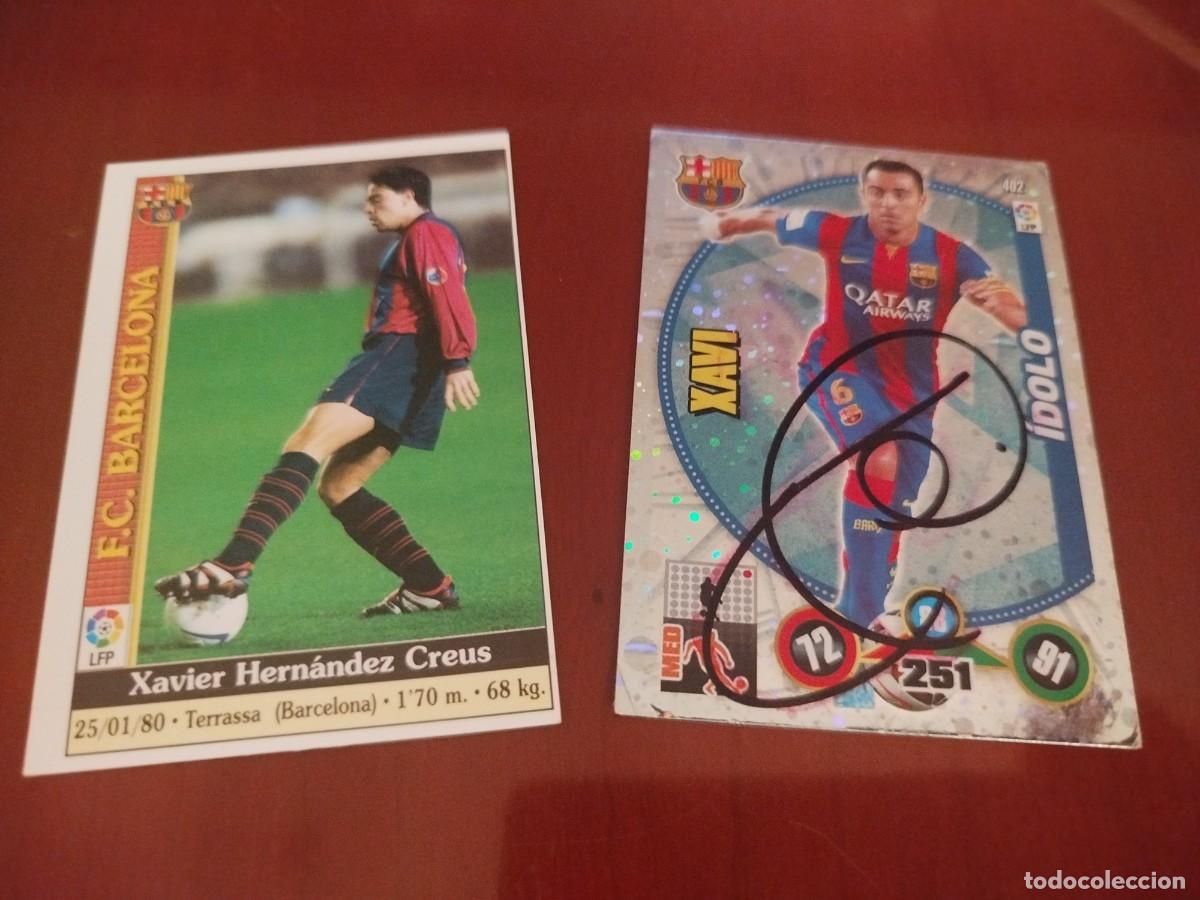 Cromos de Futebol: Mundicromo 2000 y Adrenalyn 14/15.F.C Barcelona.Xavi..
