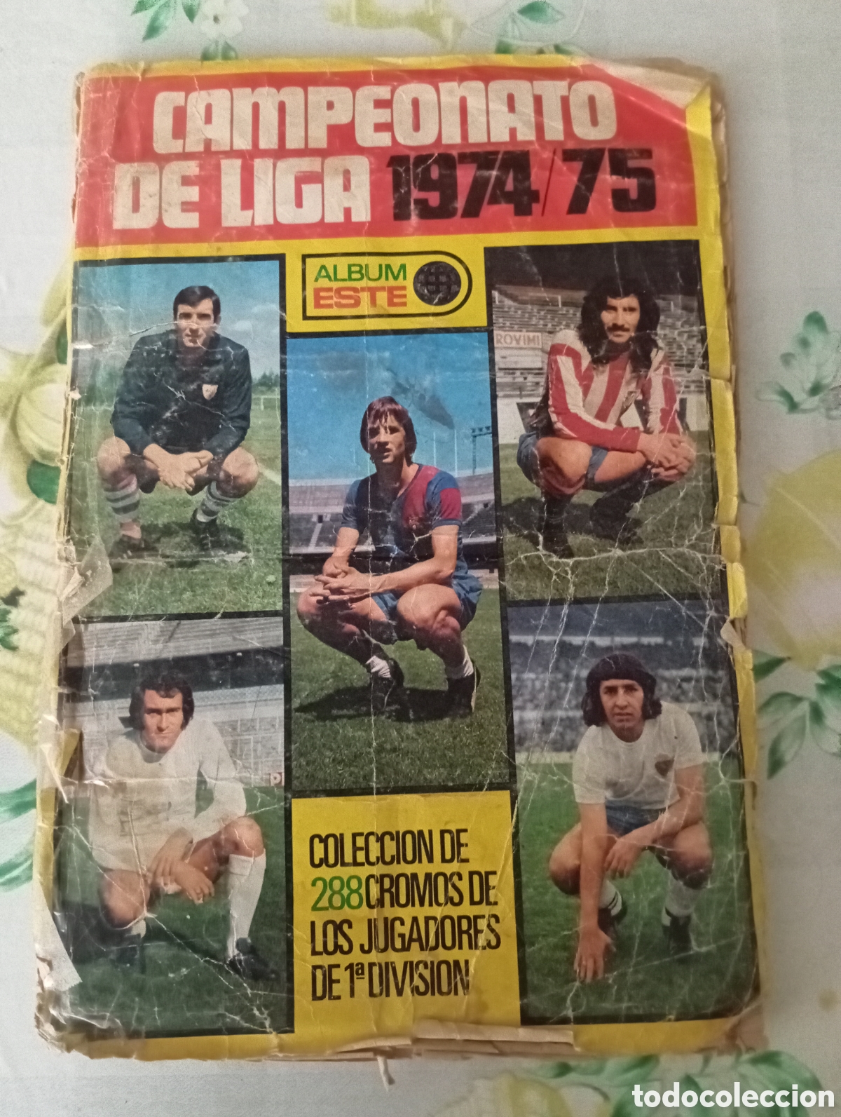 Cromos de F&uacute;tbol: &Aacute;LBUM CAMPEONATO DE LIGA 1974 -75, FALTAN DOS CROMOS