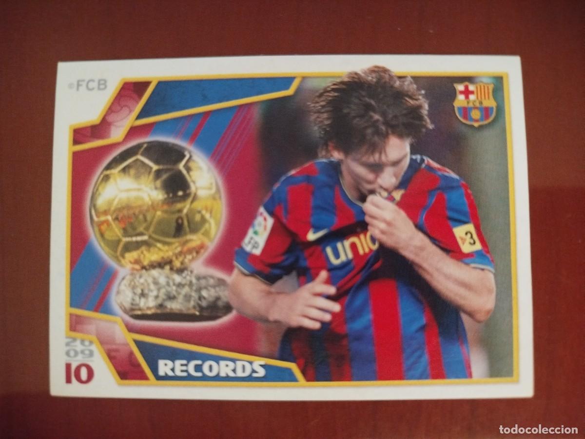 Cromos de F&uacute;tbol: Panini 2009/10.EL BAR&Ccedil;A DE LAS SEIS COPAS.MESSI (BAL&Oacute;N DE ORO).