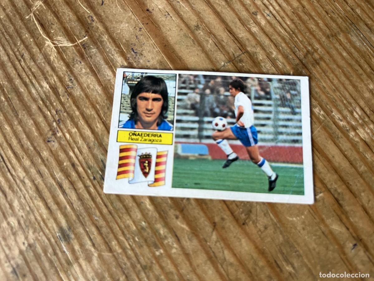 Fu&szlig;ball-Sticker: CROMO DESPEGADO ALBUM LIGA ESTE 82 83 1982 1983 ZARAGOZA O&Ntilde;AEDERRA BAJA