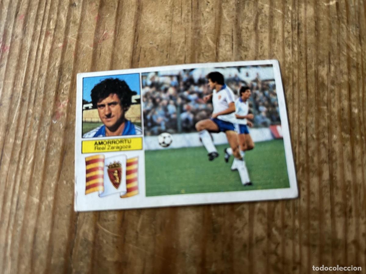 Fu&szlig;ball-Sticker: CROMO DESPEGADO ALBUM LIGA ESTE 82 83 1982 1983 ZARAGOZA AMORRORTU