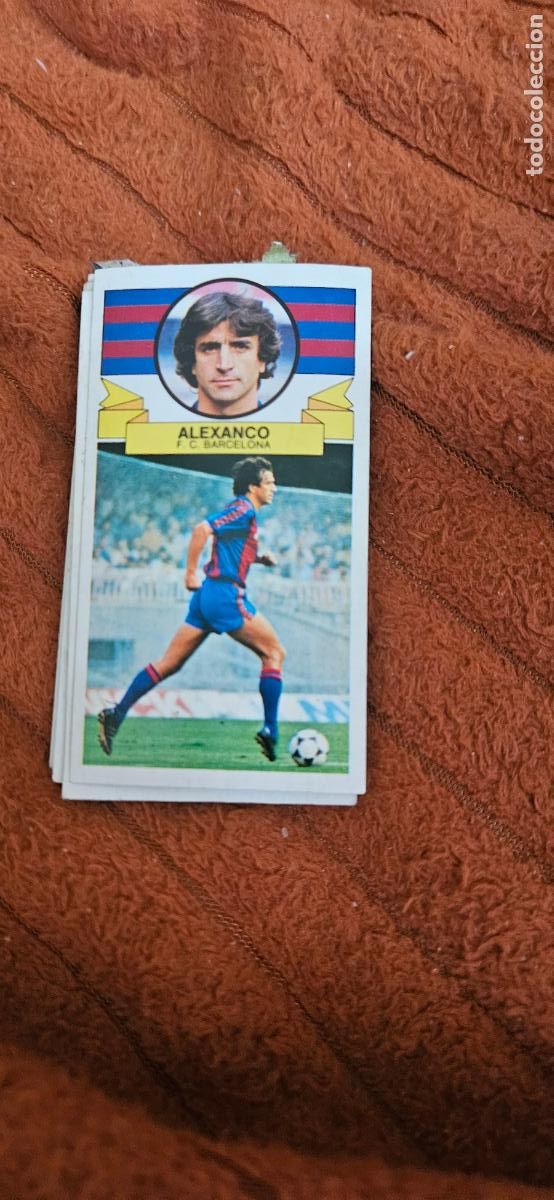 Fu&szlig;ball-Sticker: barcelona alexanco este 1985 1986 85 86 despegado