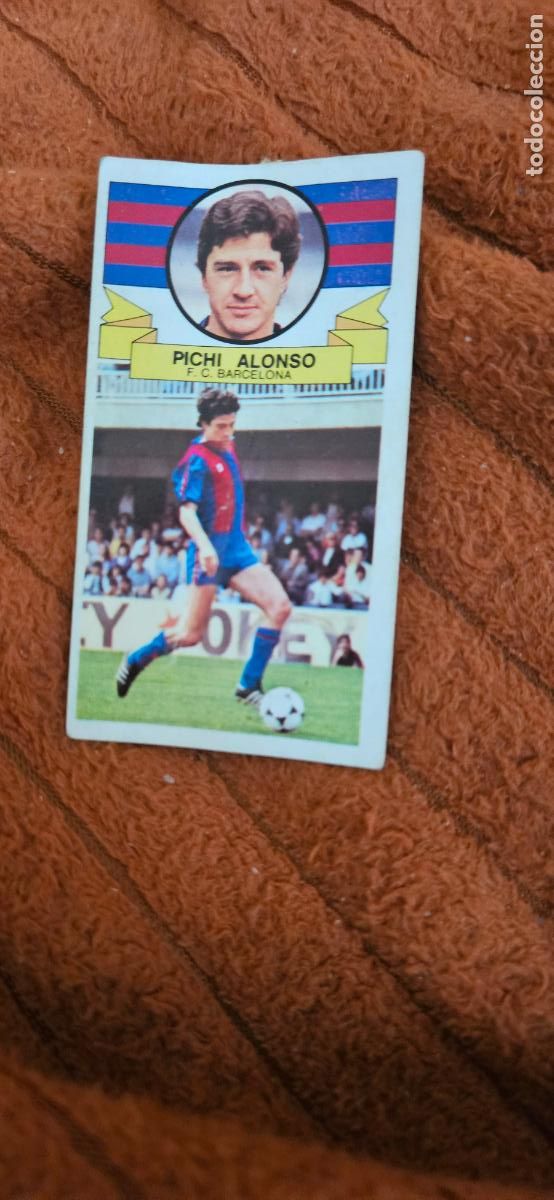 Fu&szlig;ball-Sticker: barcelona pichi alonso este 1985 1986 85 86 despegado