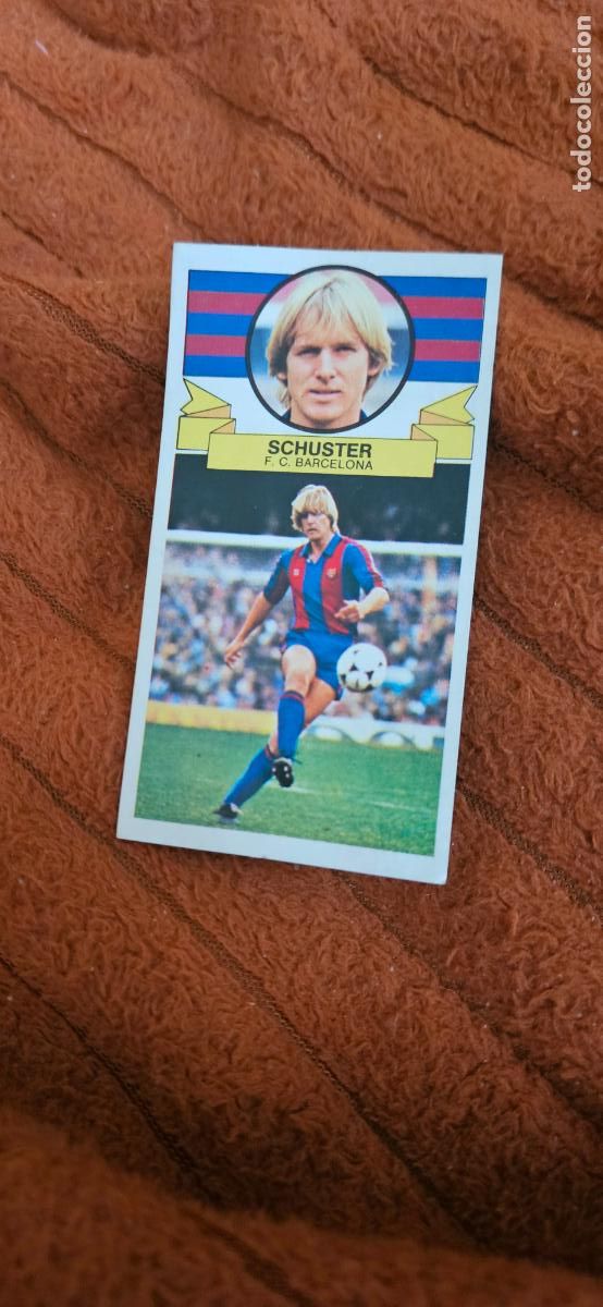 Fu&szlig;ball-Sticker: barcelona schuster este 1985 1986 85 86 despegado