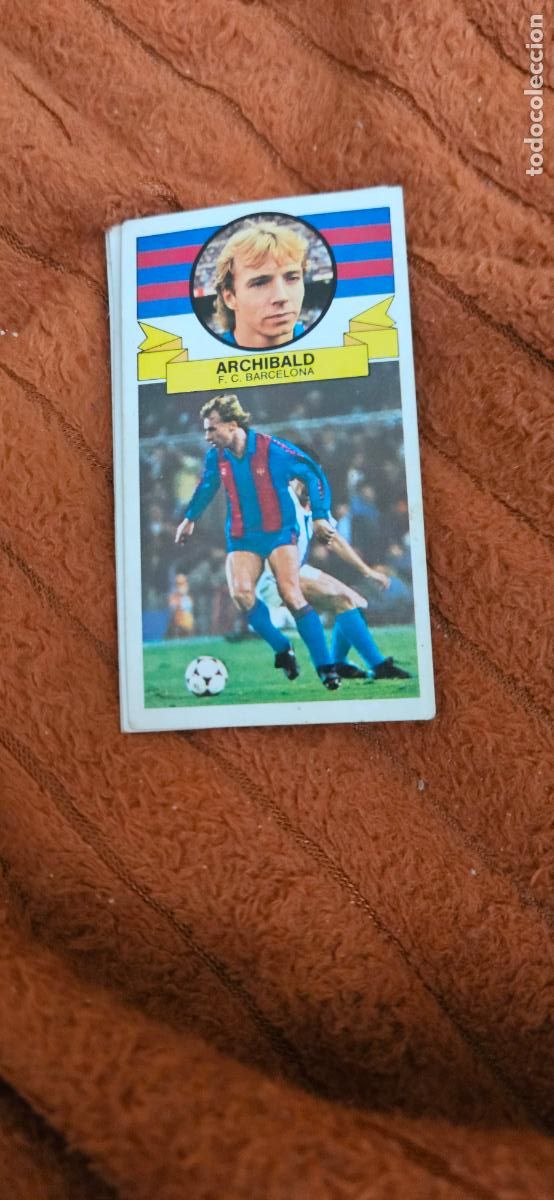 Fu&szlig;ball-Sticker: barcelona arichibald este 1985 1986 85 86 despegado