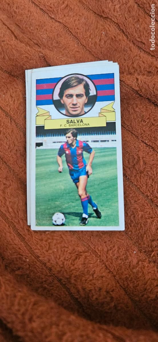 Fu&szlig;ball-Sticker: barcelona salva este 1985 1986 85 86 despegado