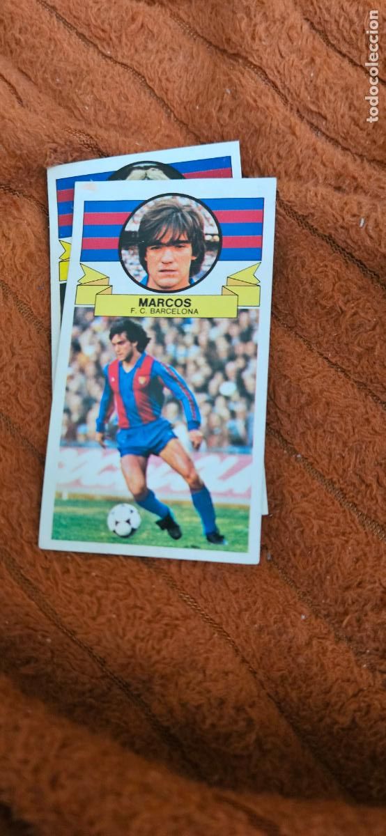Fu&szlig;ball-Sticker: barcelona marcos este 1985 1986 85 86 despegado