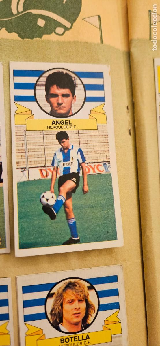 Cromos de F&uacute;tbol: hercules angel debajo rocamora este 1985 1986 85 86 despegado