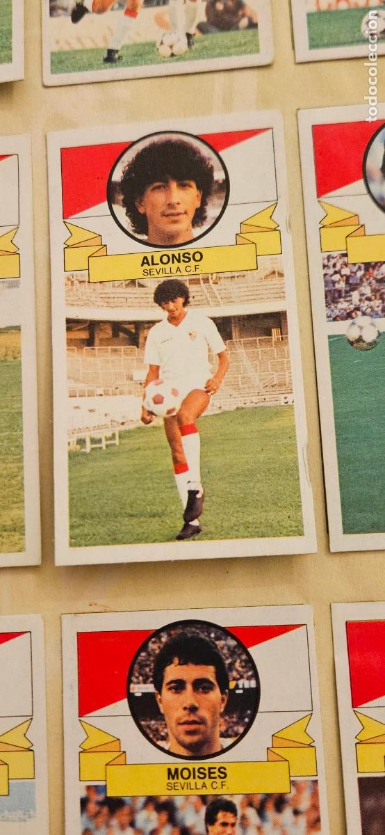 Cromos de F&uacute;tbol: sevilla alonso debajo benitez este 1985 1986 85 86 despegado