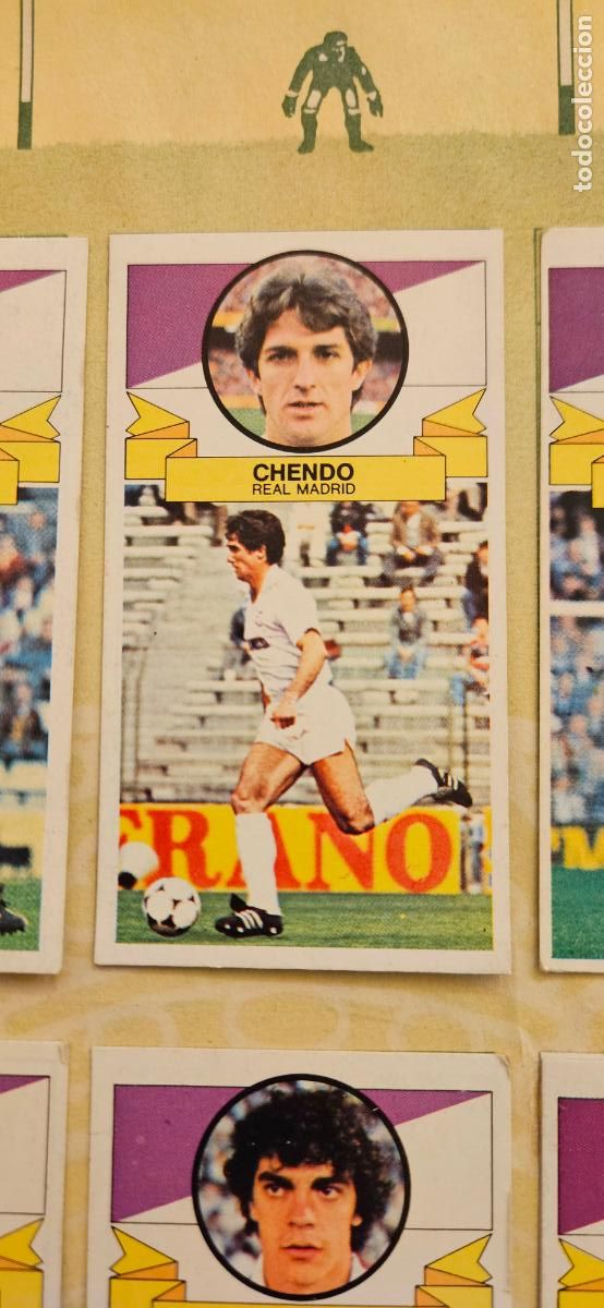 Fu&szlig;ball-Sticker: real madrid chendo este 1985 1986 85 86 despegado