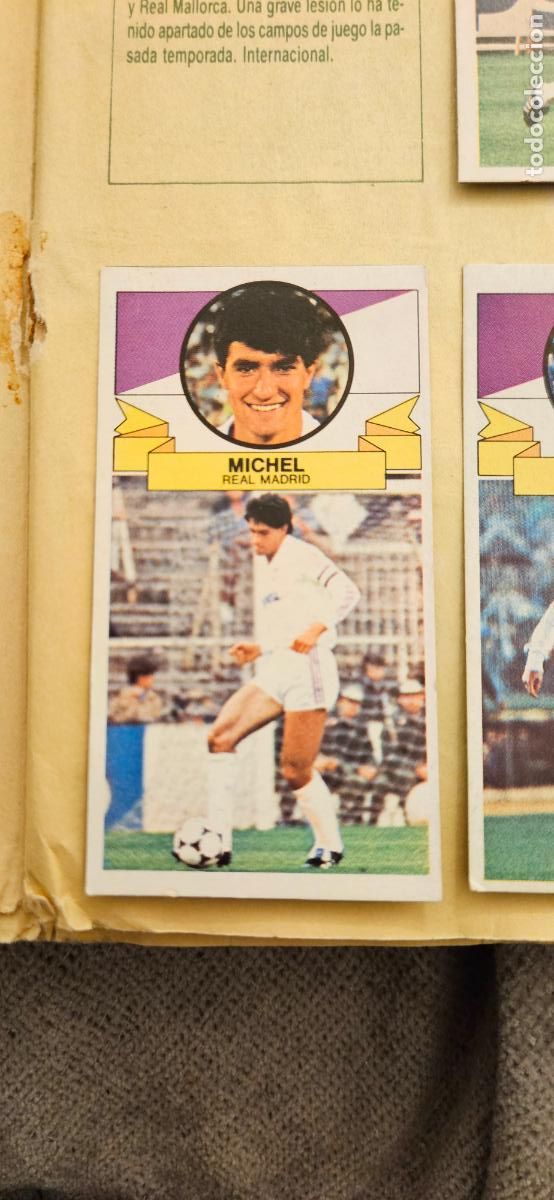 Fu&szlig;ball-Sticker: real madrid michel este 1985 1986 85 86 despegado