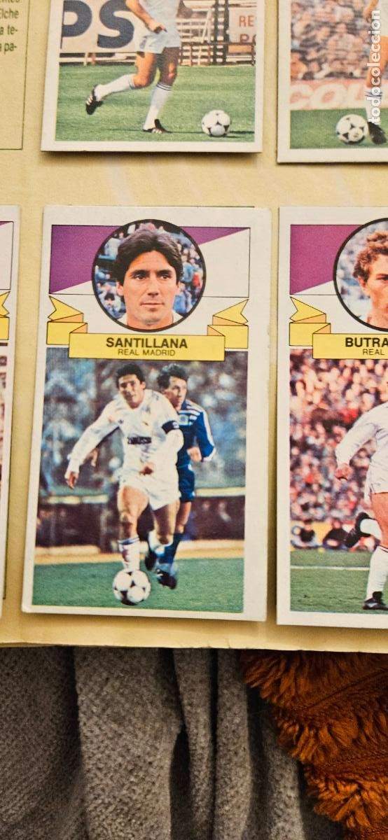 Fu&szlig;ball-Sticker: real madrid santillana este 1985 1986 85 86 despegado