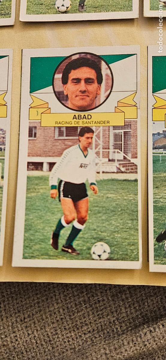 Fu&szlig;ball-Sticker: racing de santander abad este 1985 1986 85 86 despegado
