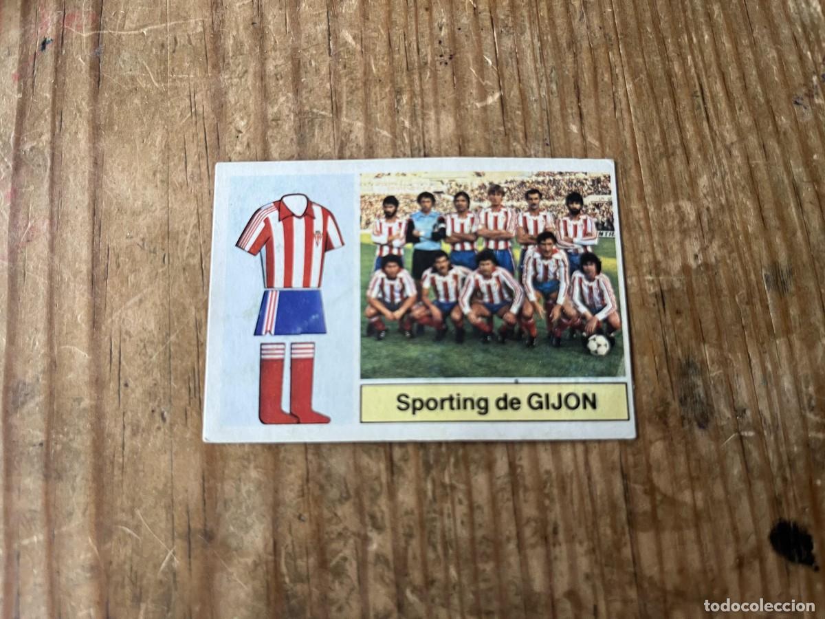 Cromos de F&uacute;tbol: CROMO DESPEGADO ALBUM LIGA ESTE 82 83 1982 1983 ALINEACIONES SPORTING GIJON