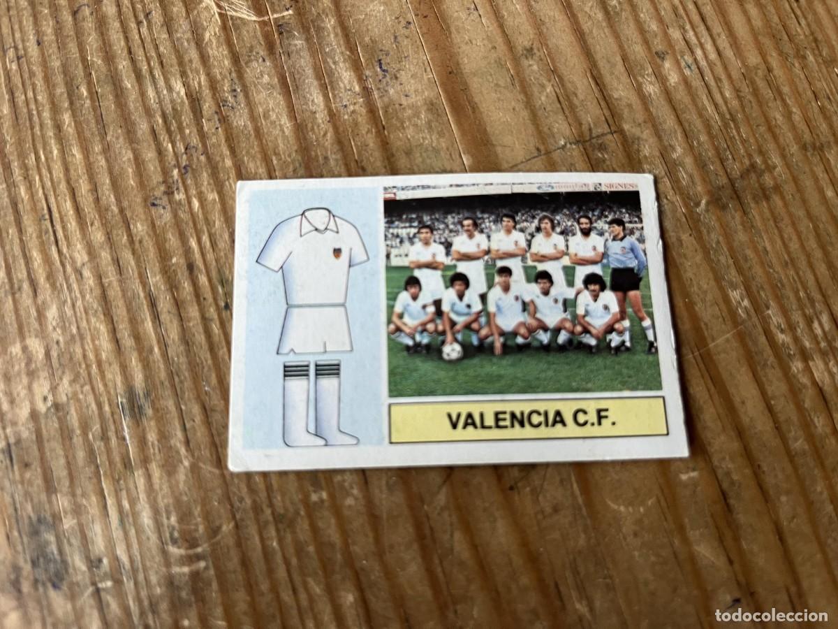 Figurine di Calcio: CROMO DESPEGADO ALBUM LIGA ESTE 82 83 1982 1983 ALINEACIONES VALENCIA