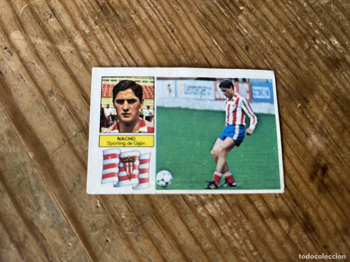 Cromos de F&uacute;tbol: CROMO DESPEGADO ALBUM LIGA ESTE 82 83 1982 1983 COLOCA SPORTING GIJON NACHO