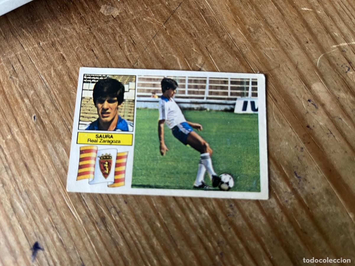Fu&szlig;ball-Sticker: CROMO DESPEGADO ALBUM LIGA ESTE 82 83 1982 1983 COLOCA ZARAGOZA SAURA