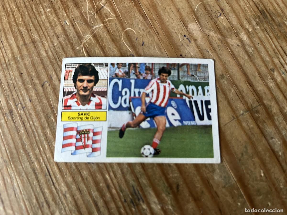 Cromos de F&uacute;tbol: CROMO DESPEGADO ALBUM LIGA ESTE 82 83 1982 1983 ULTIMOS FICHAJES # 18 SAVIC SPORTING GIJON