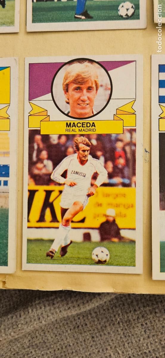 Cromos de F&uacute;tbol: este maceda real masdrid fichaje 12 1985 1986 85 86 despegado