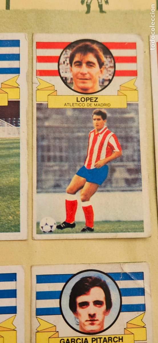 Cromos de F&uacute;tbol: este lopez fichaje 3 atletio de madrid 1985 1986 85 86 despegado