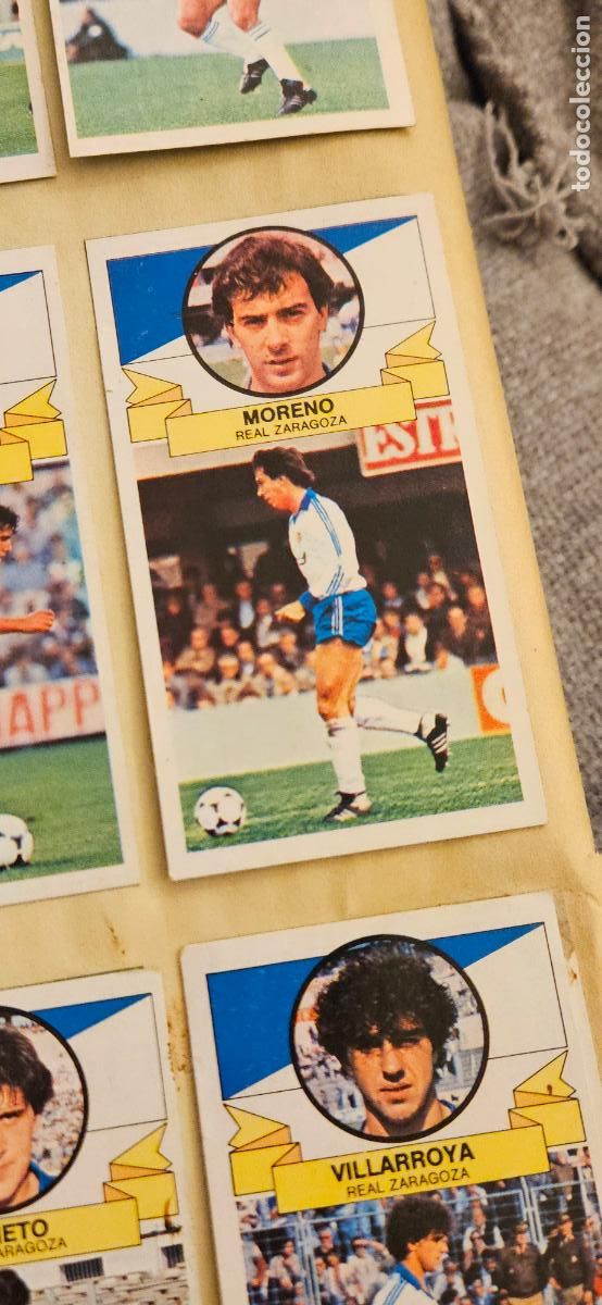 Football Stickers: zaragoza moreno este 1985 1985 86 85 despegado