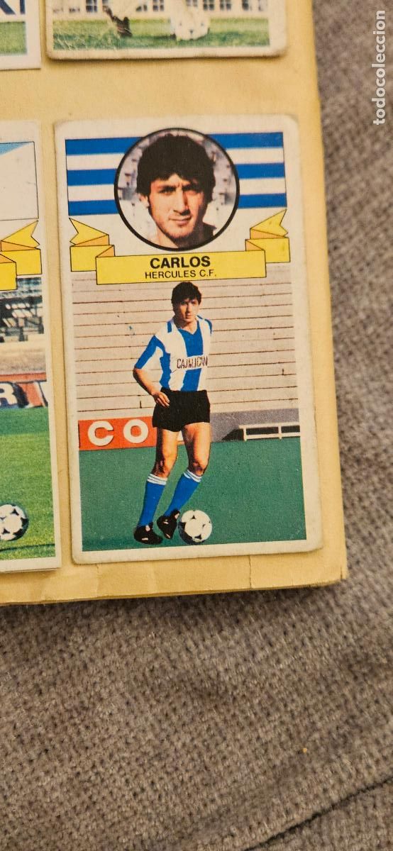 Cromos de F&uacute;tbol: este carlos fichaje 15 hercules 1985 1986 85 86 despegado