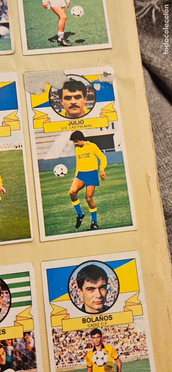 Cromos de F&uacute;tbol: este julio fichaje 25 las palmas 1985 1986 85 86 despegado