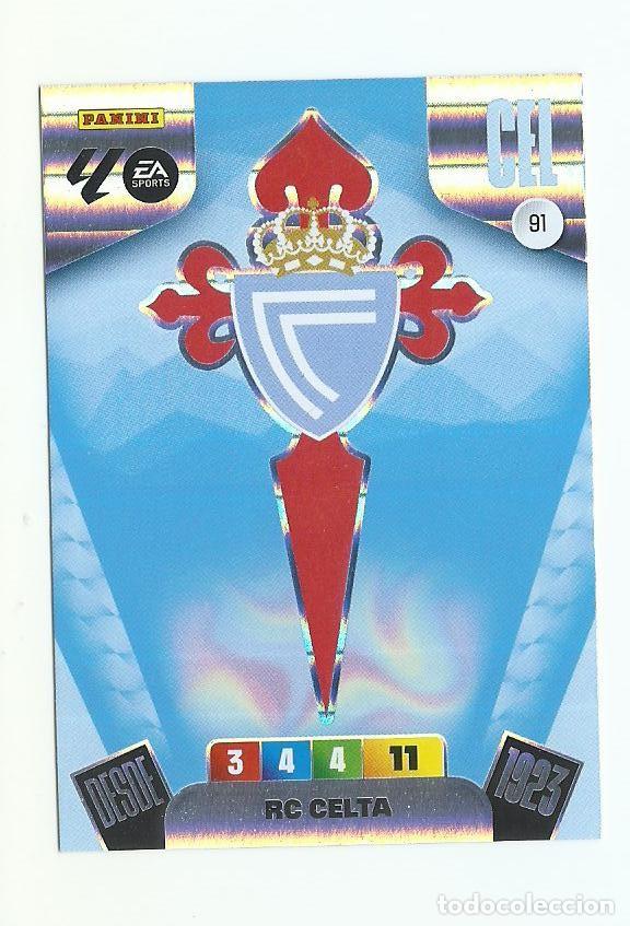 Fu&szlig;ball-Sticker: ADRENALYN 2025/2026 91 ESCUDO CELTA , NUEVO PERFECTO