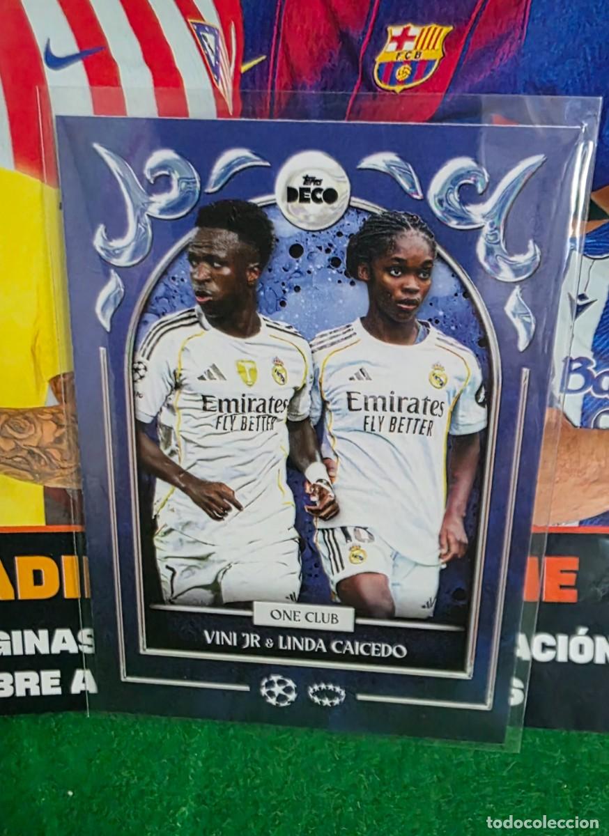 Figurine di Calcio: TOPPS DECO UCL 2026 CARD ONE CLUB VINI JR VINICIUS LINDA CAICEDO REAL MADRID 25 26