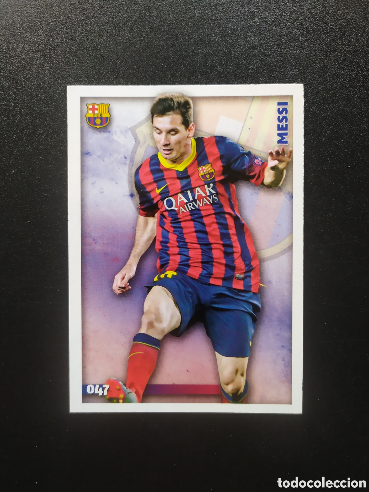 Cromos de F&uacute;tbol: Mundicromo fichas Liga 2014 2015 14 15 Messi n&deg; 47 Barcelona