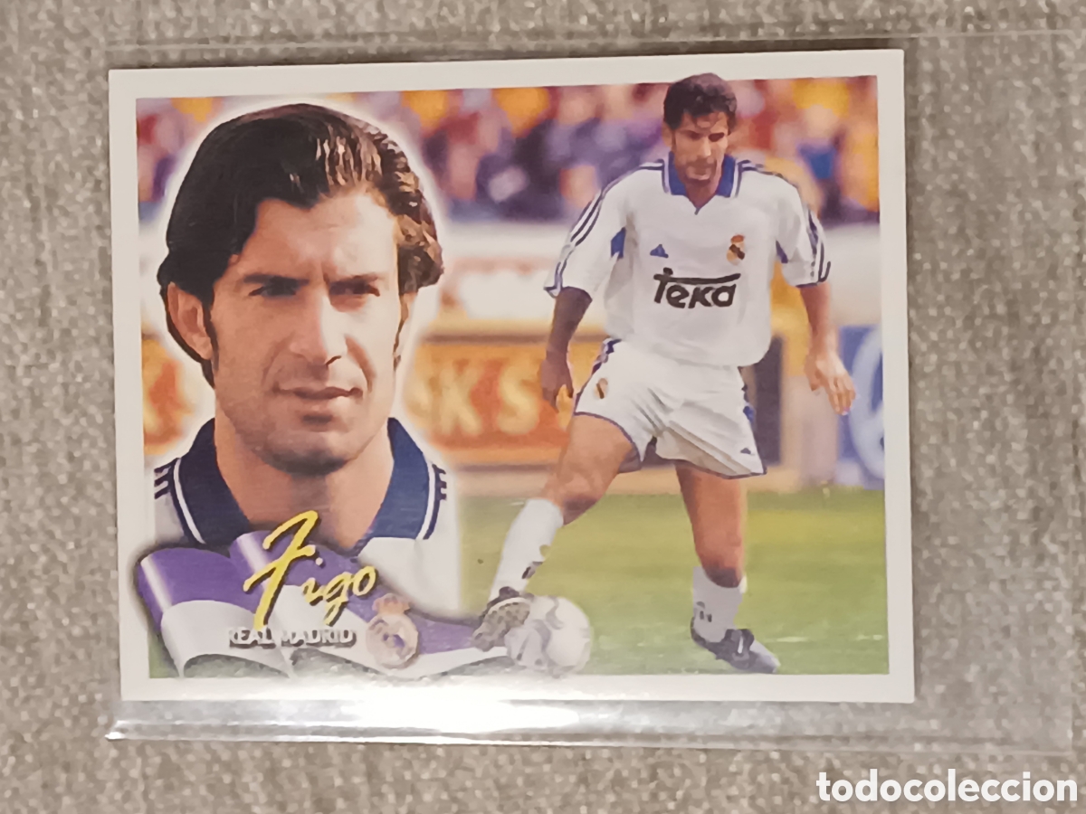 Cromos de F&uacute;tbol: Cromo. Figo. Real Madrid. 00 01.