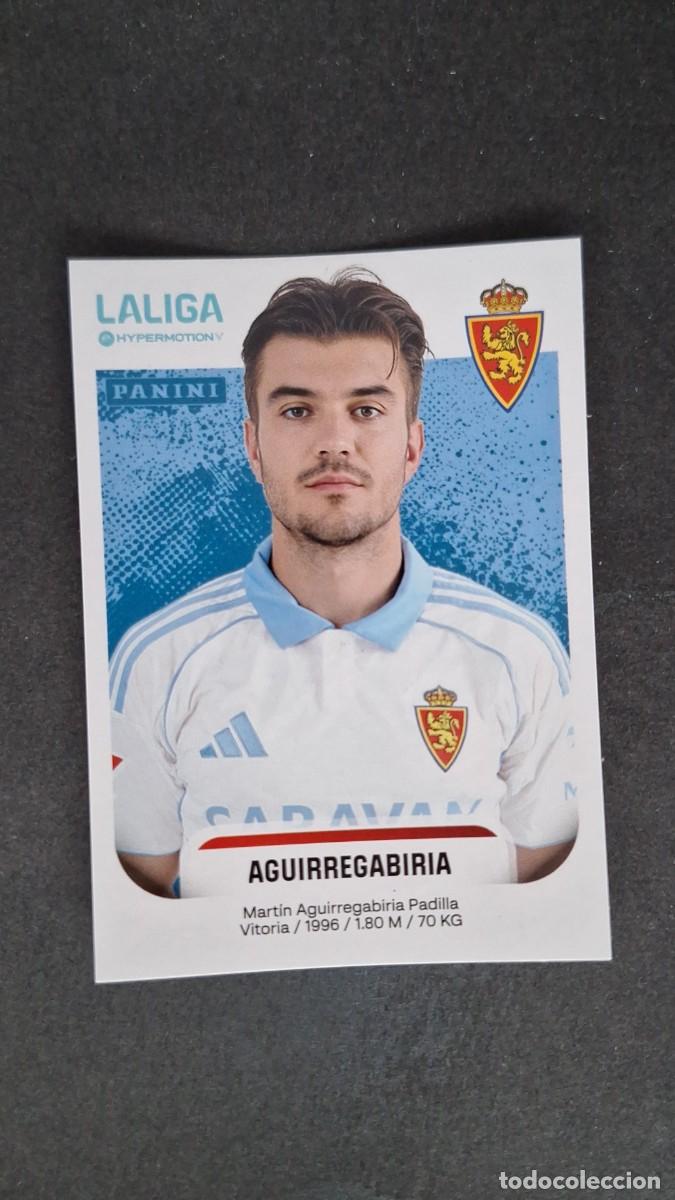 Cromos de F&uacute;tbol: L2 AGUIRREGABIRIA REAL ZARAGOZA 405 LIGA HYPERMOTION 2025/2026 25 26 PANINI NUNCA PEGADO