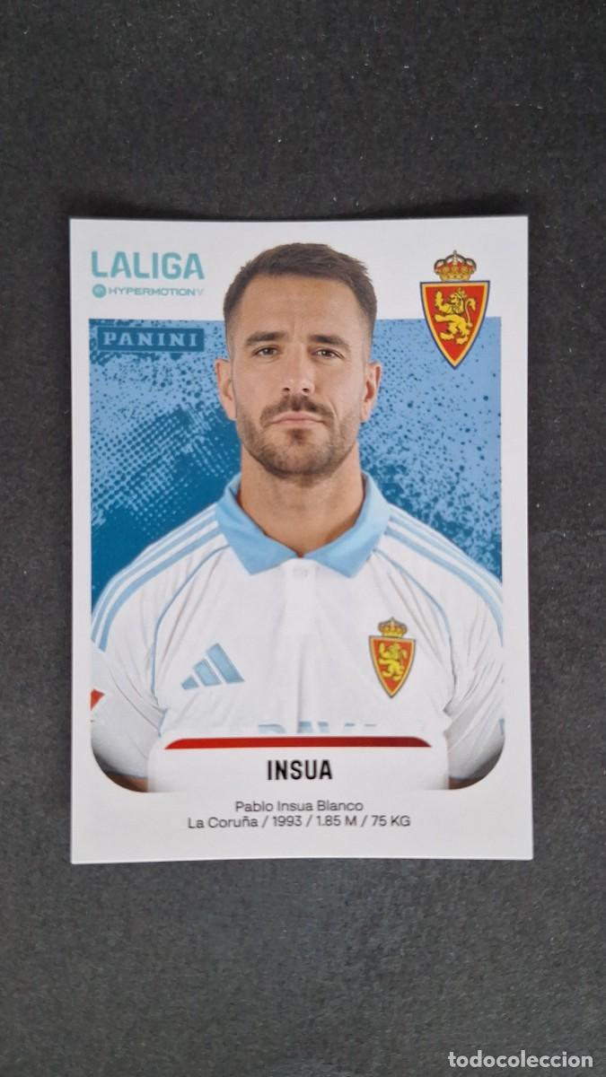 Cromos de F&uacute;tbol: L2 INSUA REAL ZARAGOZA 406 LIGA HYPERMOTION 2025/2026 25 26 PANINI NUNCA PEGADO