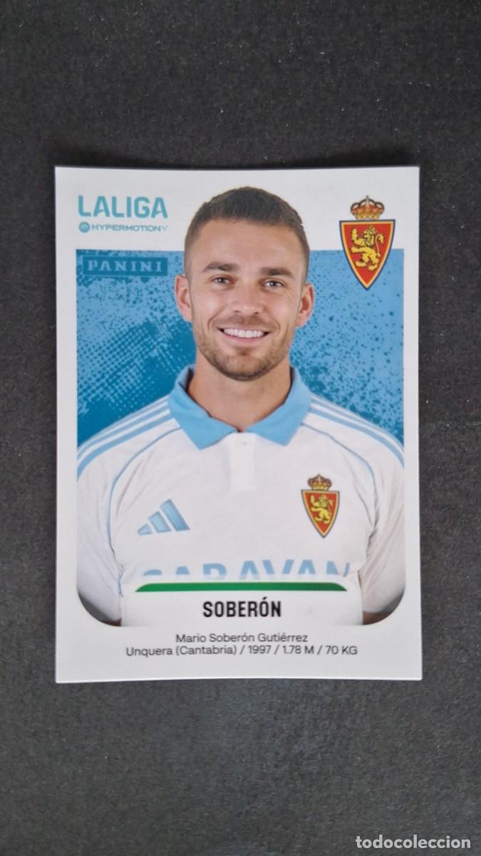 Cromos de F&uacute;tbol: L2 SOBERON REAL ZARAGOZA 418A LIGA HYPERMOTION 2025/2026 25 26 PANINI NUNCA PEGADO