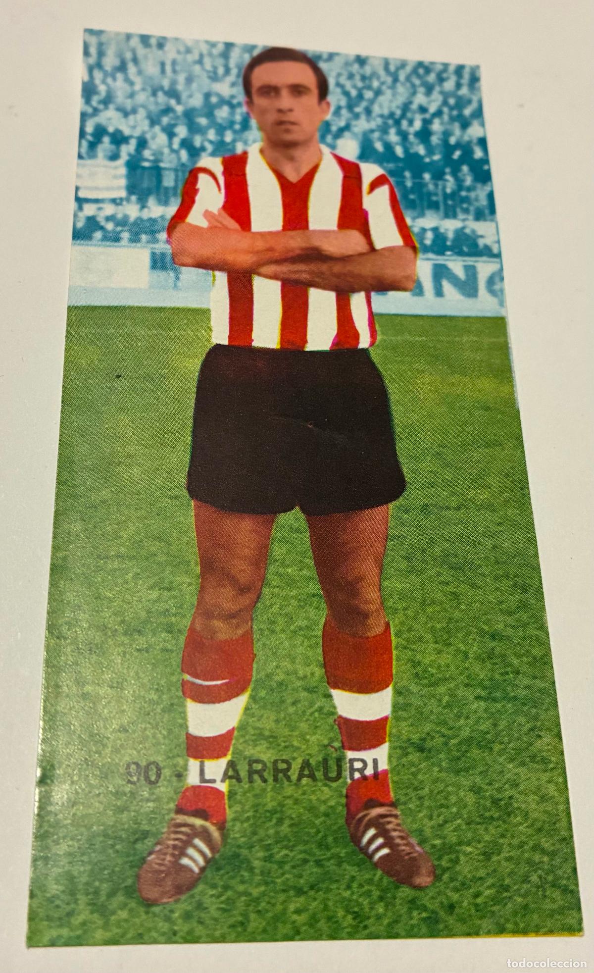 Cromos de F&uacute;tbol: CROMO RUIZ ROMERO 1968-1969. 68-69, LARRAURI, Numero 90, ATH BILBAO, Despegado VER FOTOS