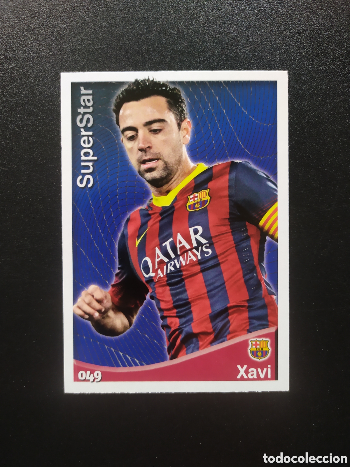 Cromos de f&uacute;tbol: Mundicromo fichas Liga 2014 2015 14 15 Xavi superstar n&deg; 49 Barcelona