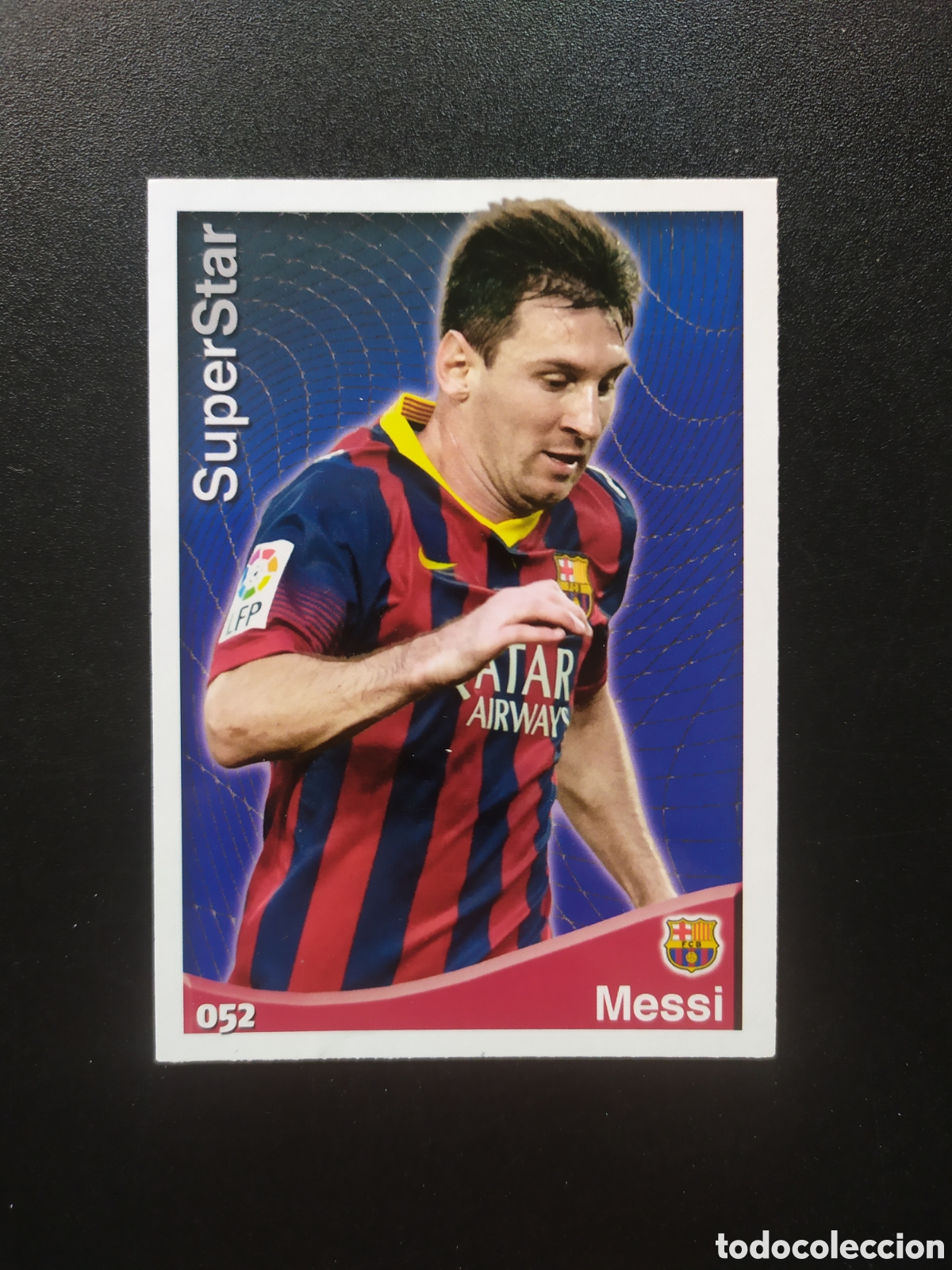 Cromos de F&uacute;tbol: Mundicromo fichas Liga 2014 2015 14 15 Messi superstar n&deg; 52 Barcelona