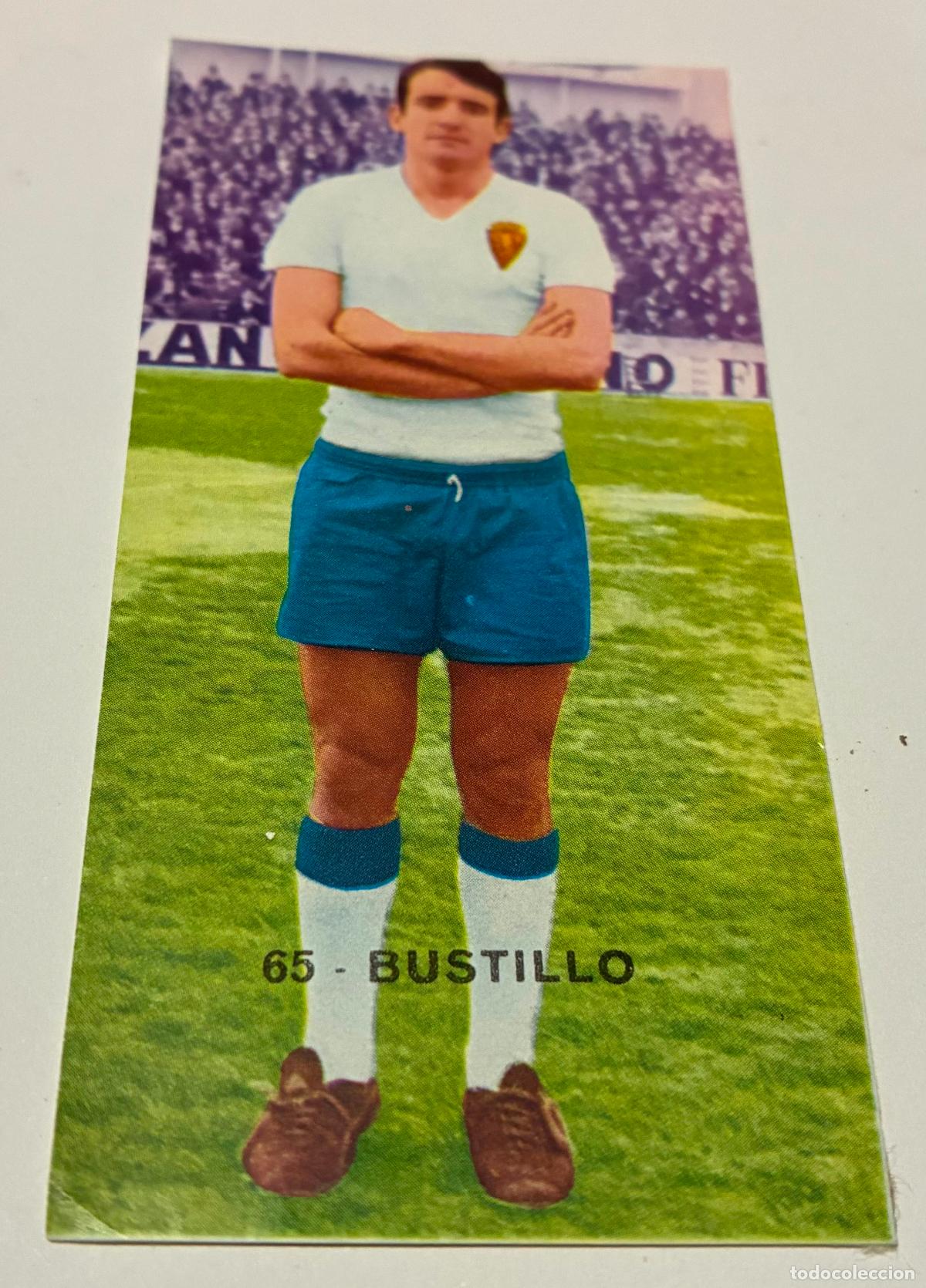 Cromos de F&uacute;tbol: CROMO FUTBOL RUIZ ROMERO 1968-1969. 68-69. BUSTILLO Numero 65, R. ZARAGOZA, Despegado