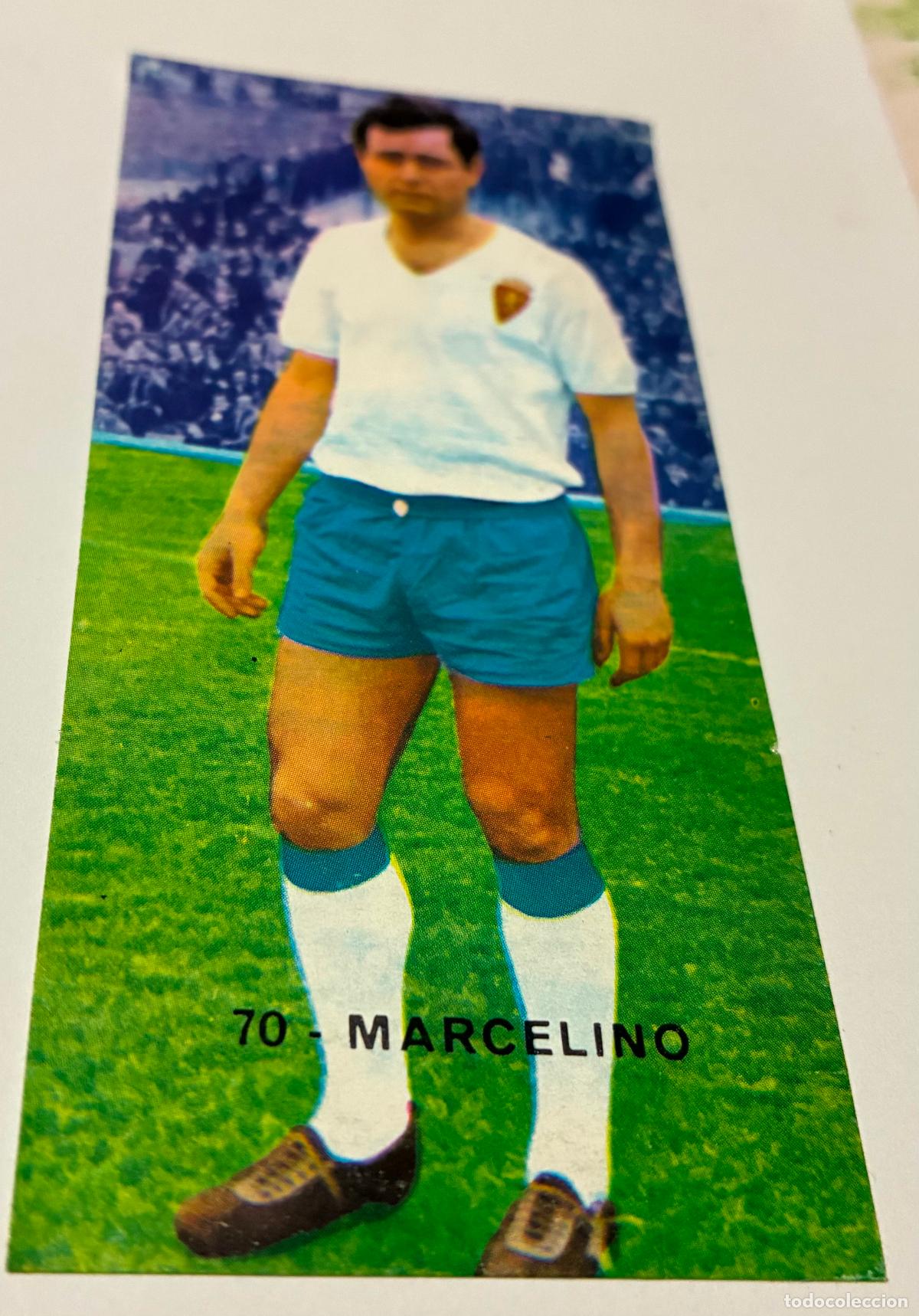 Figurine di Calcio: CROMO FUTBOL RUIZ ROMERO 1968-1969 68-69 MARCELINO Numero 70, R. ZARAGOZA, Despegado