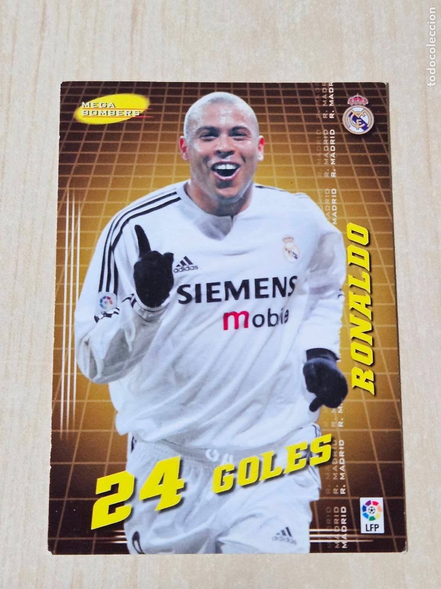 Figurine di Calcio: CROMO N&ordm; 397 RONALDO - MEGACRACKS 2004 05 - MEGA BOMBERS