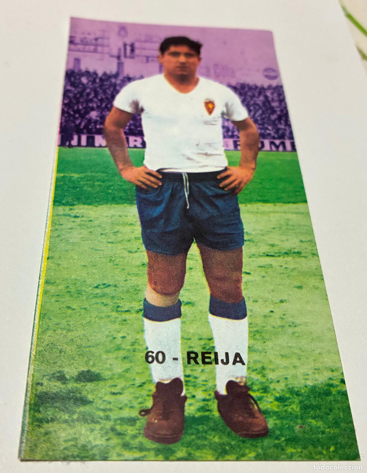 Cromos de F&uacute;tbol: CROMO FUTBOL RUIZ ROMERO 1968-1969, 68-69, REIJA, Numero 60, REAL ZARAGOZA, Despegado
