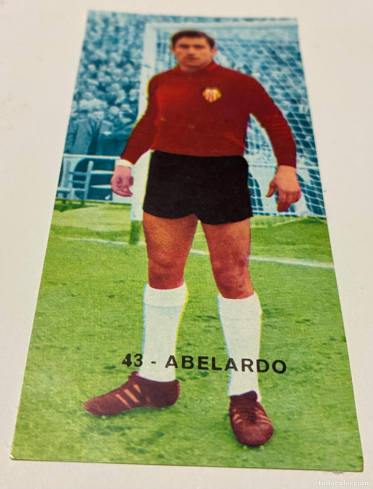 Cromos de F&uacute;tbol: CROMO FUTBOL RUIZ ROMERO 1968-1969, 68-69, ABELARDO, Numero 43 VALENCIA, Despegado