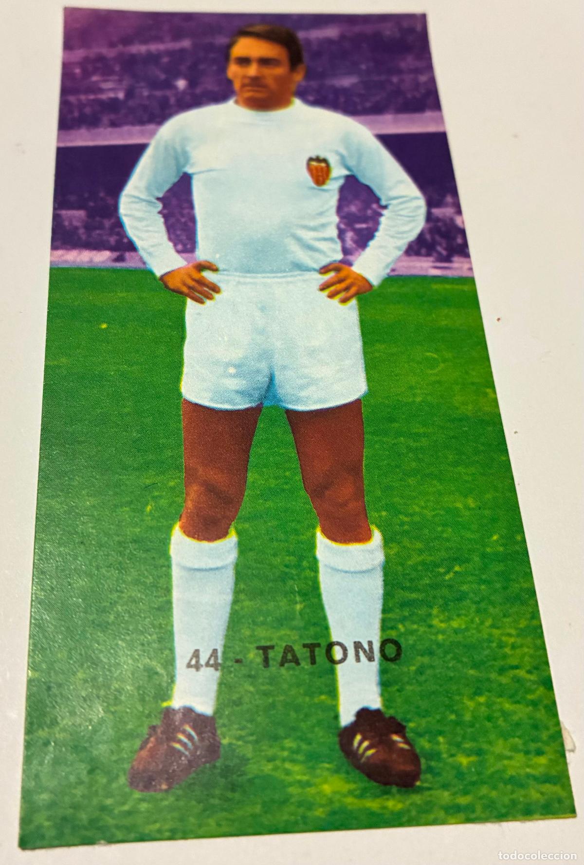 Cromos de F&uacute;tbol: CROMO FUTBOL RUIZ ROMERO 1968-1969, TATONO, Numero 44, VALENCIA, Despegado