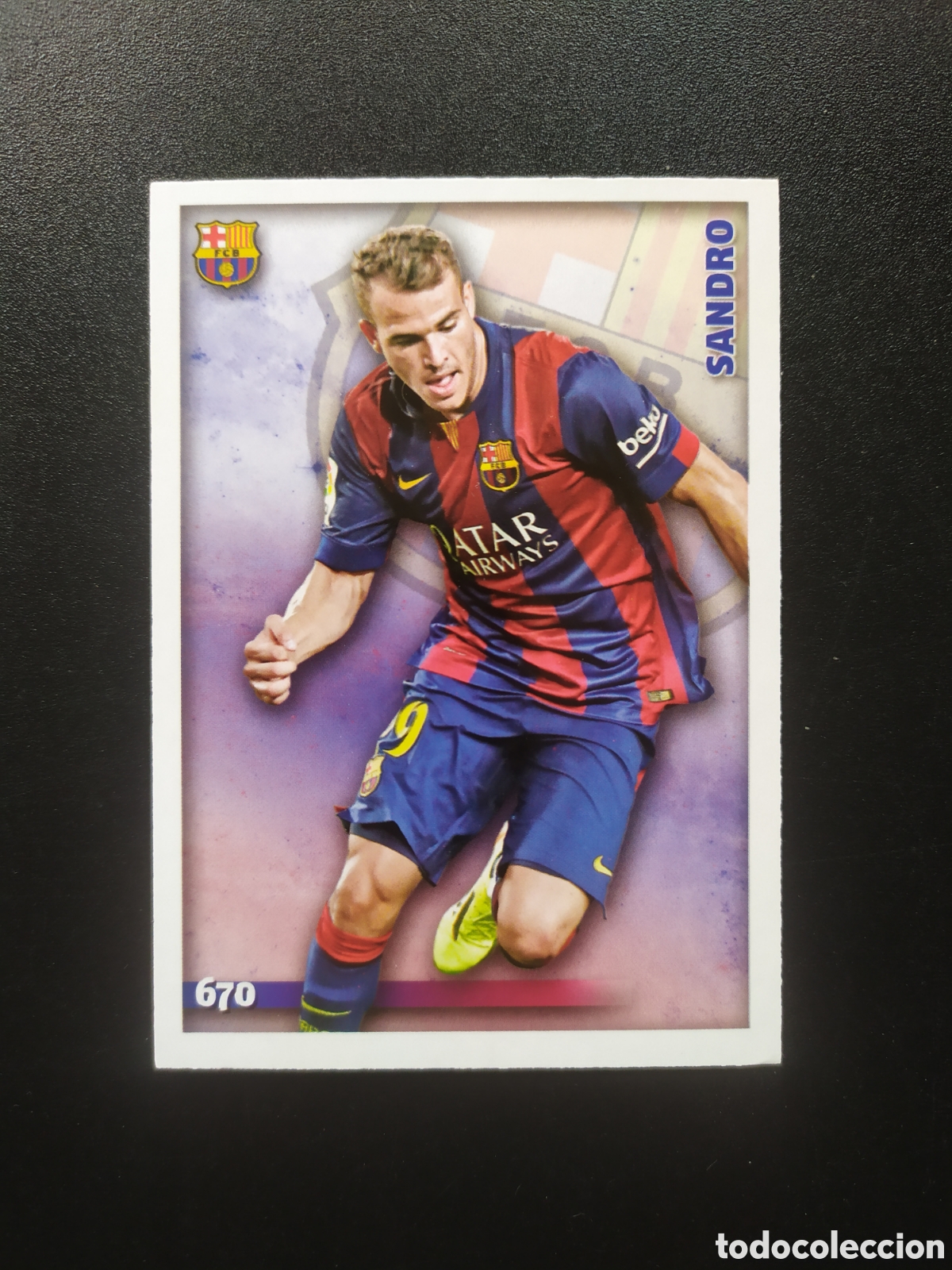Football Stickers: Mundicromo fichas Liga 2014 2015 14 15 Sandro n&deg; 670 Barcelona
