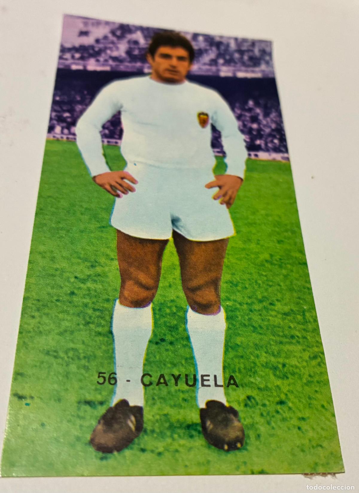 Cromos de F&uacute;tbol: CROMO FUTBOL RUIZ ROMERO 1968-1969. 68-69, CAYUELA, Numero 56, VALENCIA, Despegado