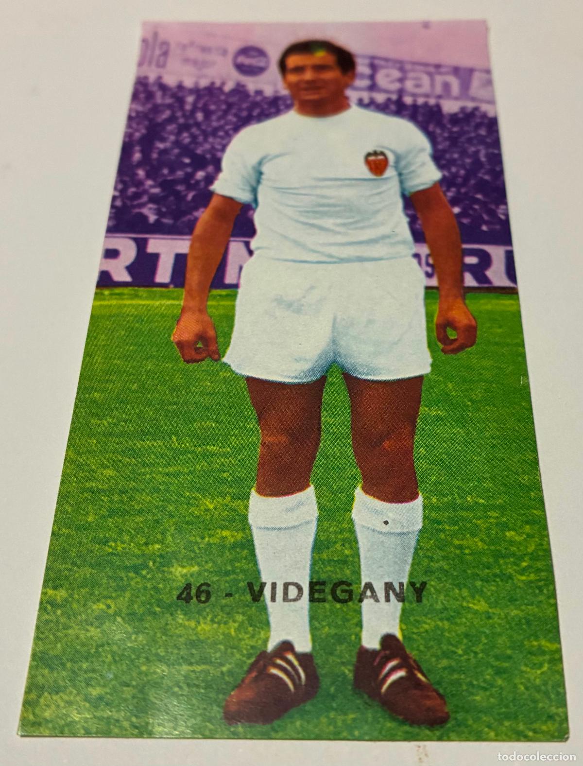 Figurine di Calcio: CROMO FUTBOL RUIZ ROMERO 1968-1969. 68-69, VIDEGANY, VALENCIA Numero 46, Despegado