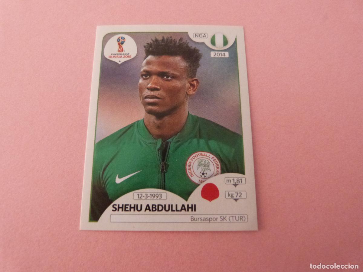 Cromos de F&uacute;tbol: CROMO FUTBOL SHEHU ABDULLAHI NIGERIA SIN PEGAR N&ordm; 336 MUNDIAL RUSIA 2018 PANINI