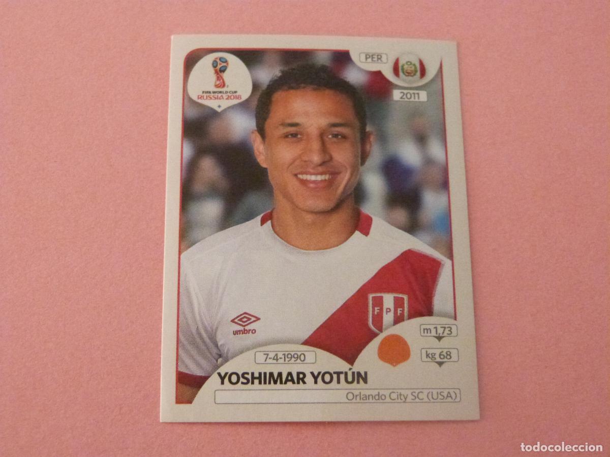 Cromos de F&uacute;tbol: CROMO FUTBOL YOSHIMAR YOTUN PERU SIN PEGAR N&ordm; 245 MUNDIAL RUSIA 2018 PANINI