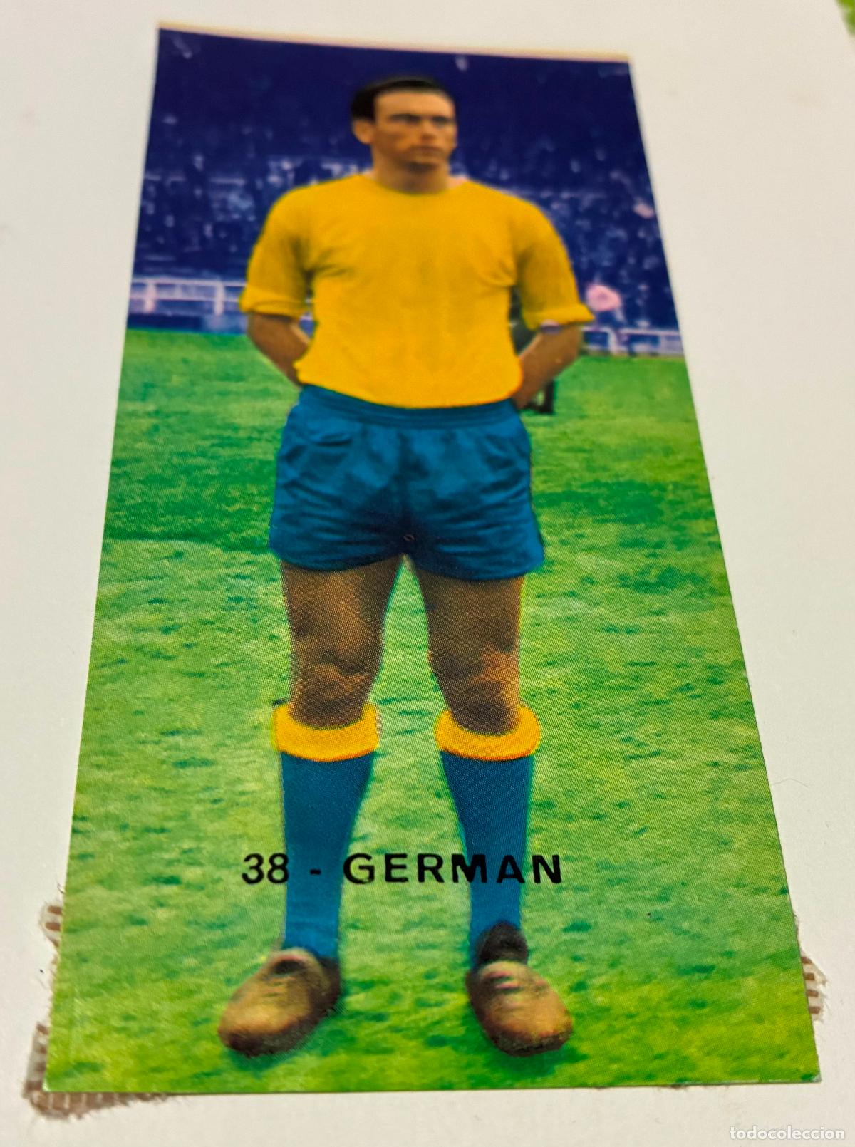 Cromos de F&uacute;tbol: CROMO FUTBOL RUIZ ROMERO 1968-1969. 68-69, GERMAN, LAS PALMAS Numero 38, Despegado